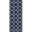 Safavieh Dhurries Navy Contemporary Rug - Runner 2'6