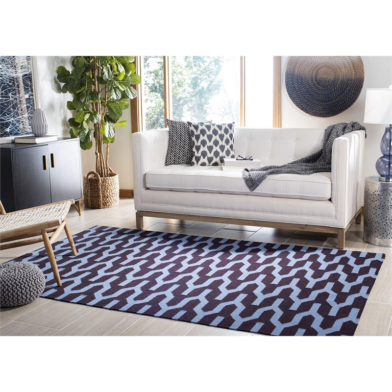 Safavieh Dhurries Purple Contemporary Rug - 3' x 5'