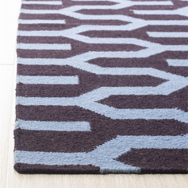 Safavieh Dhurries Purple Contemporary Rug - 4' x 6'