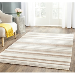 Safavieh Dhurries Natural Contemporary Rug - 6' x 9'