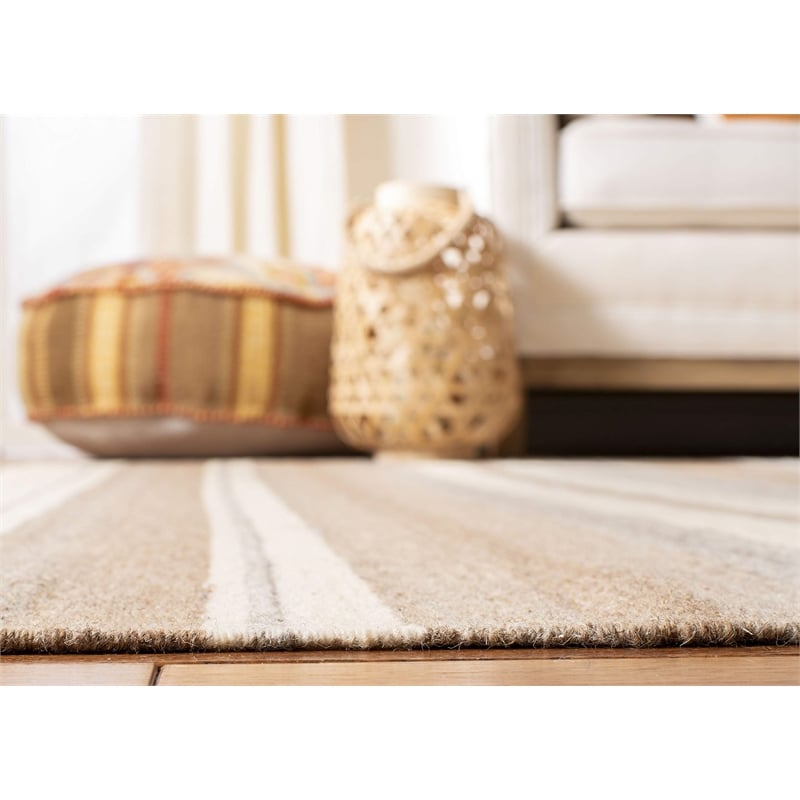 Safavieh Dhurries Natural Contemporary Rug - Runner 2'6