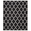 Safavieh Dhurries Black Contemporary Rug - 6' x 9'