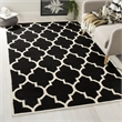 Safavieh Dhurries Black Contemporary Rug - 9' x 12'