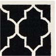 Safavieh Dhurries Black Contemporary Rug - 9' x 12'