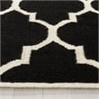 Safavieh Dhurries Black Contemporary Rug - Runner 2'6