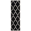 Safavieh Dhurries Black Contemporary Rug - Runner 2'6