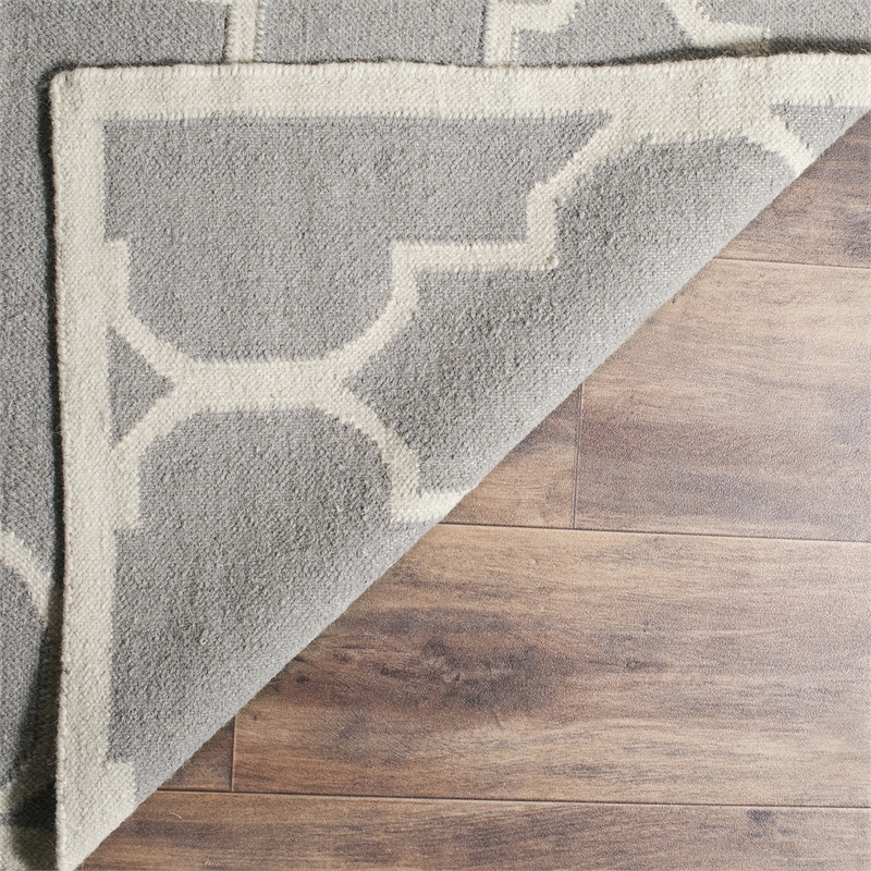 Safavieh Dhurries Grey Contemporary Rug - 3' x 5'