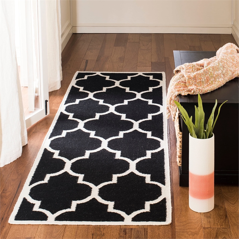 Safavieh Dhurries Grey Contemporary Rug - 8' x 10'