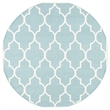 Safavieh Dhurries Light Blue Contemporary Rug - Round 6'