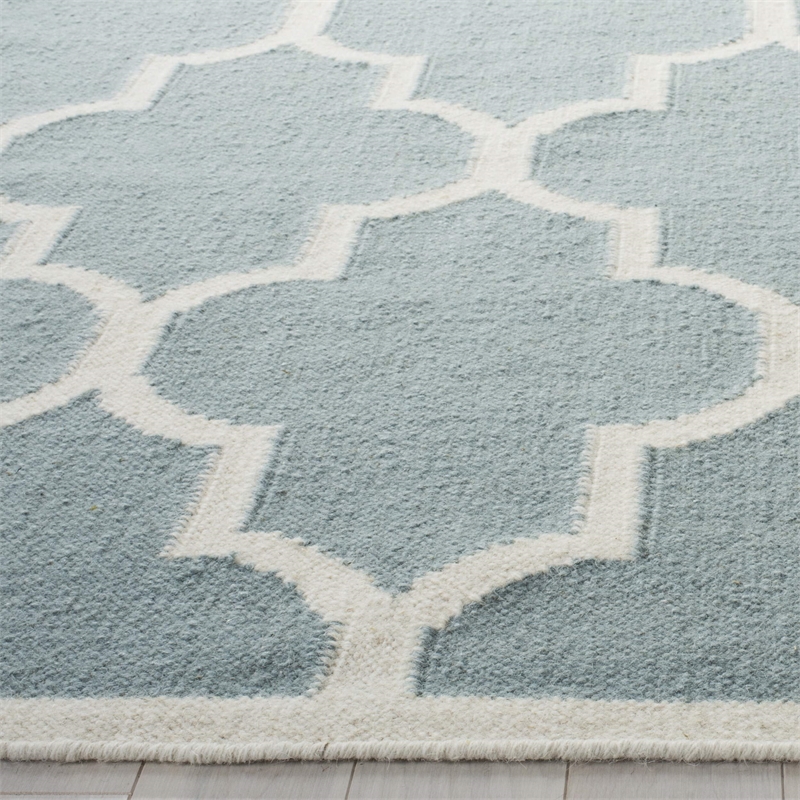 Safavieh Dhurries Light Blue Contemporary Rug - Square 6'