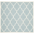 Safavieh Dhurries Light Blue Contemporary Rug - Square 6'