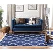 Safavieh Dhurries Navy Contemporary Rug - 9' x 12'