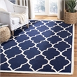 Safavieh Dhurries Navy Contemporary Rug - 10' x 14'
