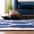 Safavieh Dhurries Navy Contemporary Rug - 10' x 14'