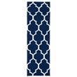 Safavieh Dhurries Navy Contemporary Rug - Runner 2'6
