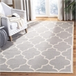 Safavieh Dhurries Dark Grey Contemporary Rug - 6' x 9'
