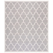Safavieh Dhurries Dark Grey Contemporary Rug - 6' x 9'