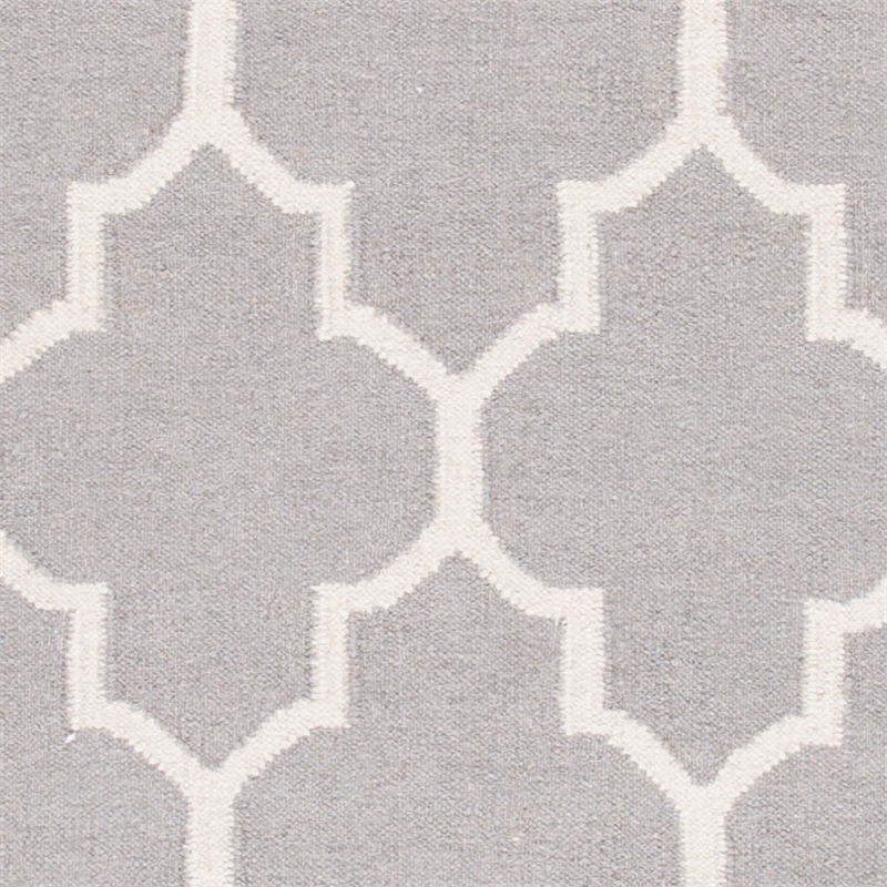 Safavieh Dhurries Dark Grey Contemporary Rug - 9' x 12'