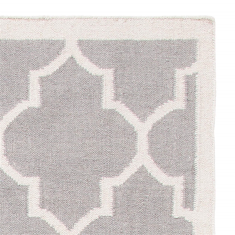 Safavieh Dhurries Dark Grey Contemporary Rug - 9' x 12'