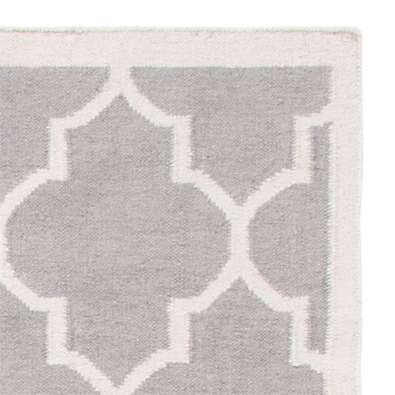 Safavieh Dhurries Dark Grey Contemporary Rug - Runner 2'6