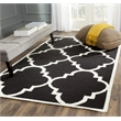 Safavieh Dhurries Black Contemporary Rug - 4' x 6'