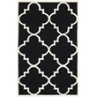 Safavieh Dhurries Black Contemporary Rug - 5' x 8'