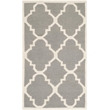 Safavieh Dhurries Grey Contemporary Rug - 3' x 5'