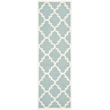 Safavieh Dhurries Light Blue Contemporary Rug - Runner 2'6
