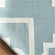 Safavieh Dhurries Light Blue Contemporary Rug - Runner 2'6