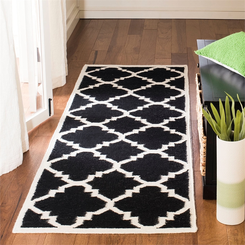 Safavieh Dhurries Navy Contemporary Rug - 3' x 5'