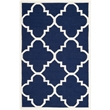 Safavieh Dhurries Navy Contemporary Rug - 6' x 9'