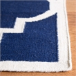 Safavieh Dhurries Navy Contemporary Rug - Square 6'