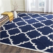 Safavieh Dhurries Dark Grey Contemporary Rug - Square 8'