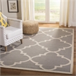 Safavieh Dhurries Dark Grey Contemporary Rug - 6' x 9'