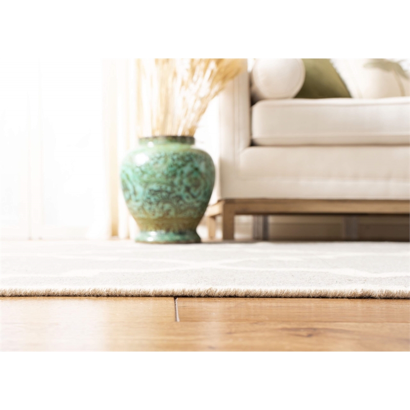 Safavieh Dhurries Dark Grey Contemporary Rug - 9' x 12'