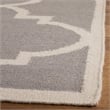 Safavieh Dhurries Dark Grey Contemporary Rug - Runner 2'6