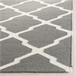 Safavieh Dhurries Grey Contemporary Rug - 4' x 6'