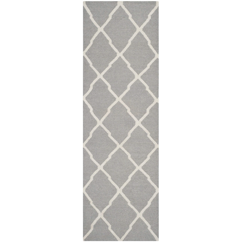 Safavieh Dhurries Grey Contemporary Rug - 4' x 6'