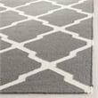 Safavieh Dhurries Gray Contemporary Rug - 6' x 9'