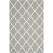 Safavieh Dhurries Grey Contemporary Rug - 8' x 10'