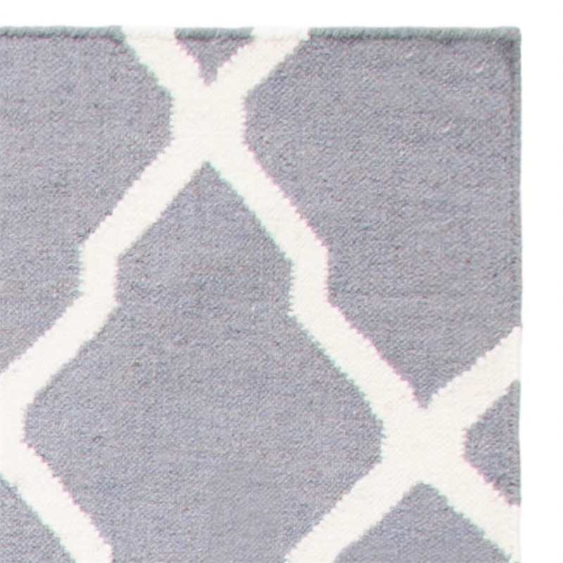 Safavieh Dhurries Grey Contemporary Rug - 10' x 14'