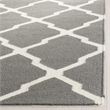 Safavieh Dhurries Grey Contemporary Rug - Runner 2'6