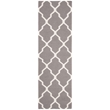 Safavieh Dhurries Grey Contemporary Rug - Runner 2'6