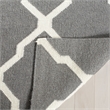 Safavieh Dhurries Grey Contemporary Rug - Square 6'