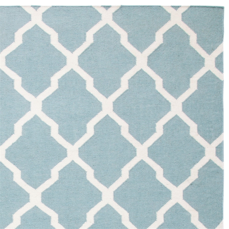 Safavieh Dhurries Light Blue Contemporary Rug - 4' x 6'