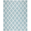Safavieh Dhurries Light Blue Contemporary Rug - 9' x 12'