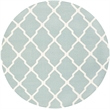 Safavieh Dhurries Light Blue Contemporary Rug - Round 6'