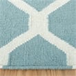 Safavieh Dhurries Light Blue Contemporary Rug - Round 6'
