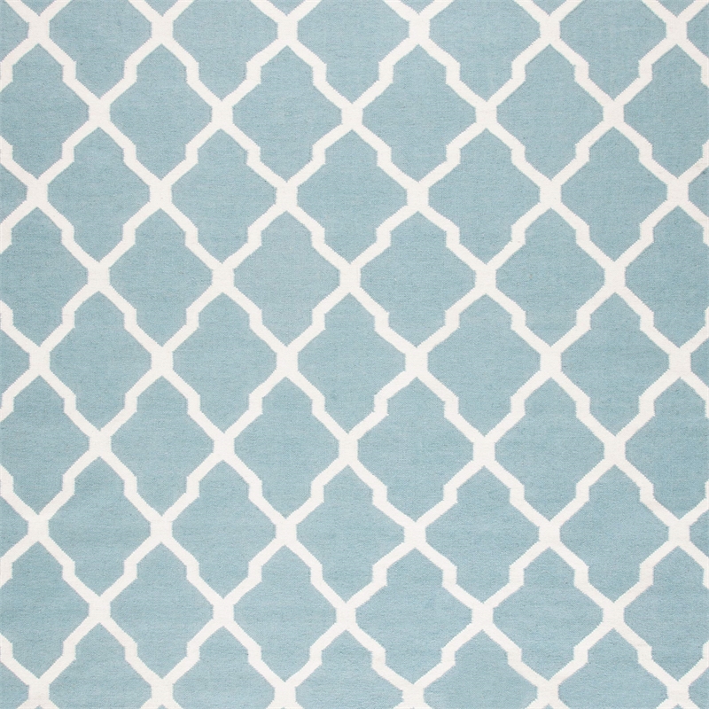 Safavieh Dhurries Light Blue Contemporary Rug - Runner 2'6