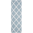 Safavieh Dhurries Light Blue Contemporary Rug - Runner 2'6